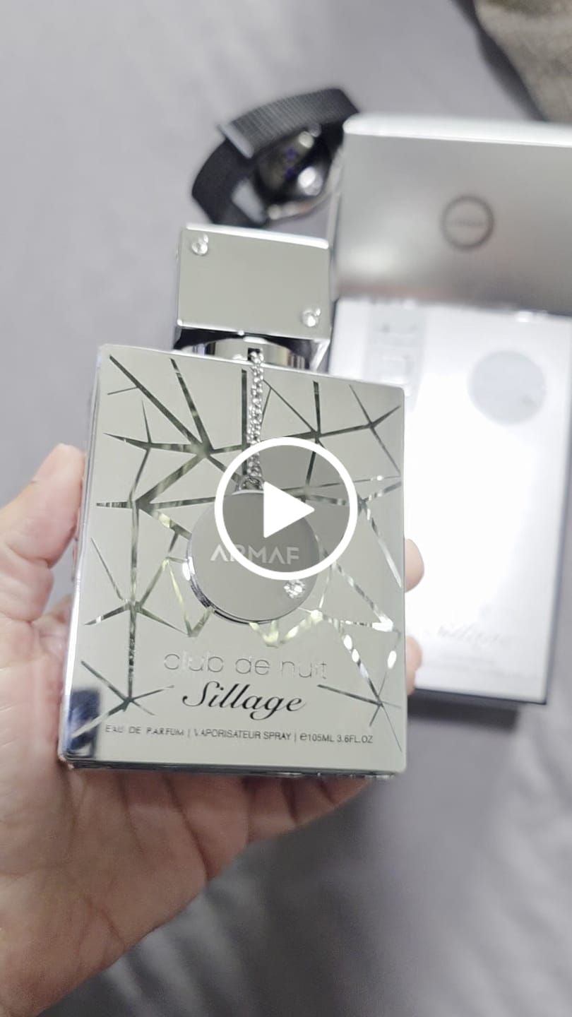 Customer video review of Armaf Club De Nuit Sillage Eau De Parfum Spray for Men 3.6 Oz