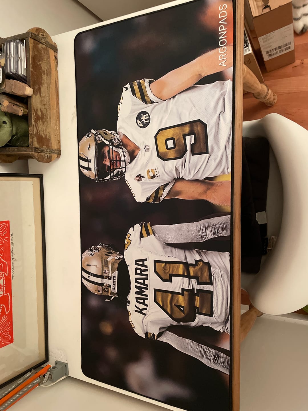 Customer photo review of Customizable Gaming Mousepad