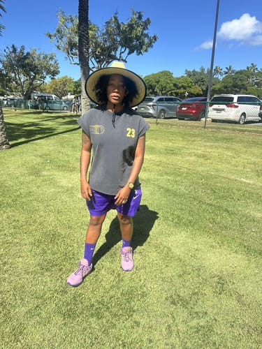 Customer photo review of LAKERS LEBRON MUSCLE TEE