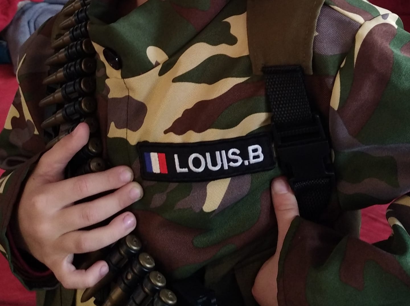 Customer photo review of Patch militaire personnalisé Français