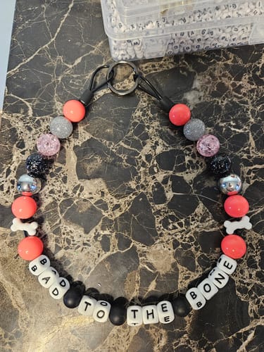 Customer photo review of Wholesale Silicone Letters DIY Beads