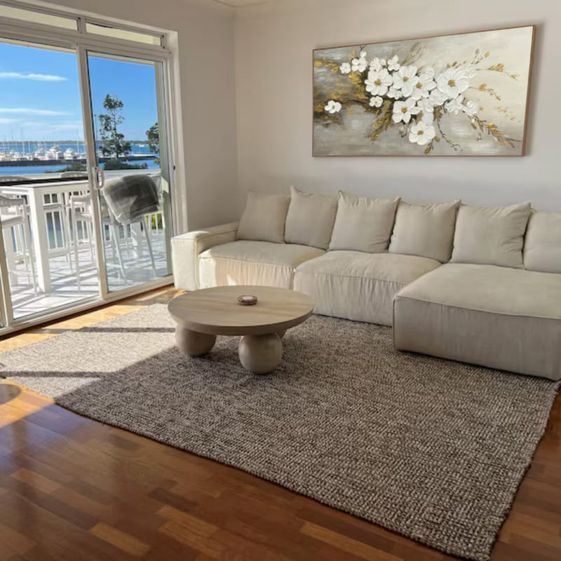 Customer photo review of Flower Textured Painting Canvas #FP063