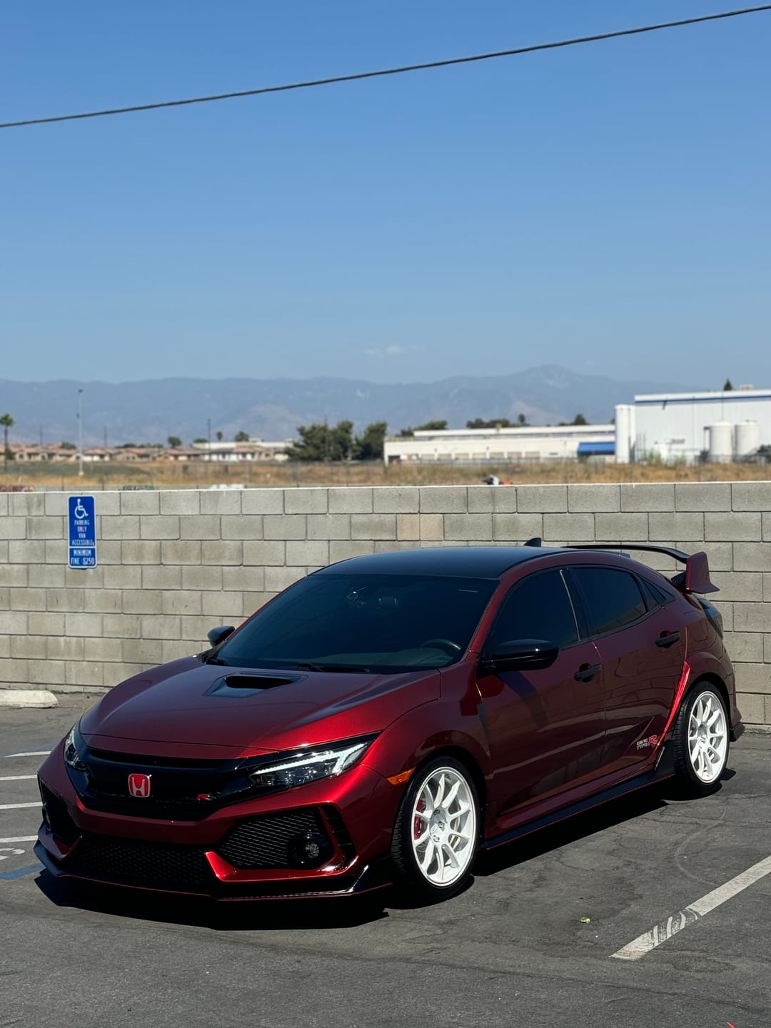 Customer photo review of Glossy Metallic Rufous Red Vinyl Wrap
