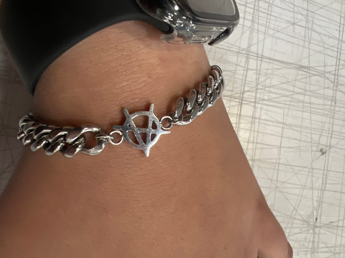 Customer photo review of ANARCHY CUBAN BRACELET
