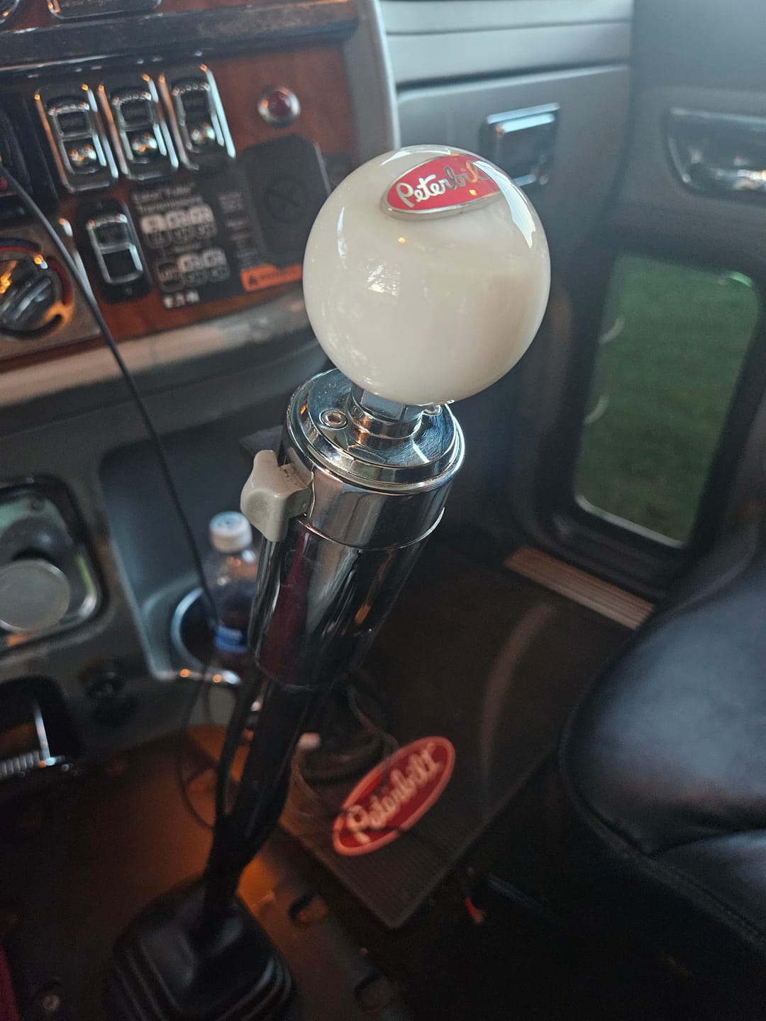 Customer photo review of Peterbilt Emblem Shift Knobs (1/2"-13 female threads) Twisted Shifterz (Choose Color)