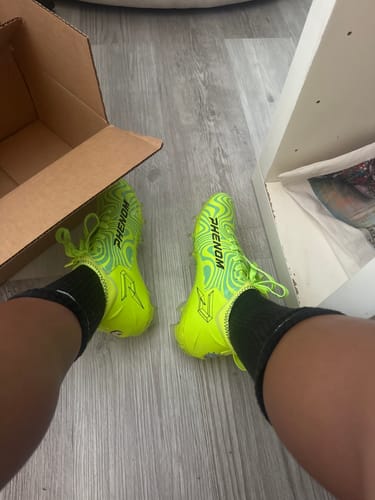 Customer photo review of Rick and Morty Football Cleats - Quantum Speed 2.0 by Phenom Elite