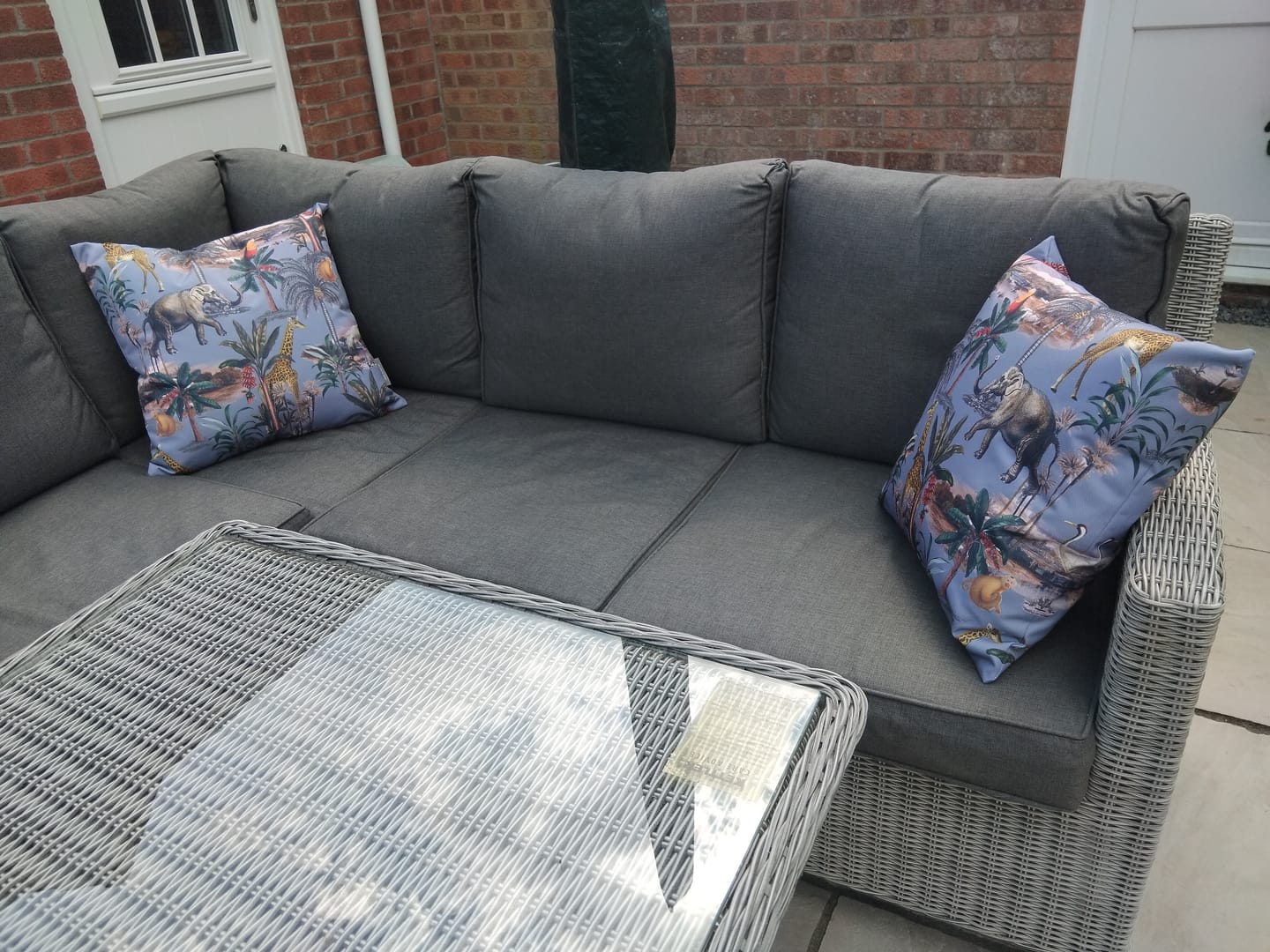 Customer photo review of Safari Voyage | Outdoor Garden Waterproof Cushion