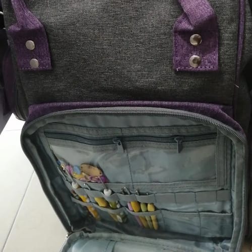 Customer photo review of Premium Quilting Organizer Backpack