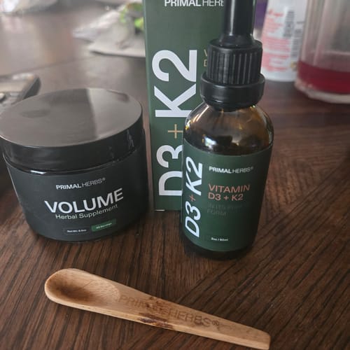 Customer photo review of Volume Herbal Mix & FREE Vitamin D3 + K2
