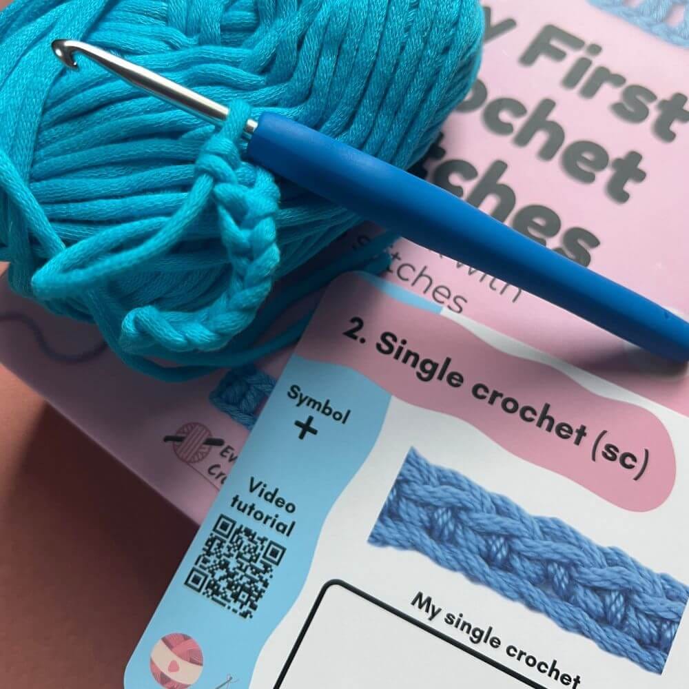 Customer photo review of My First Stitches Crochet Kit