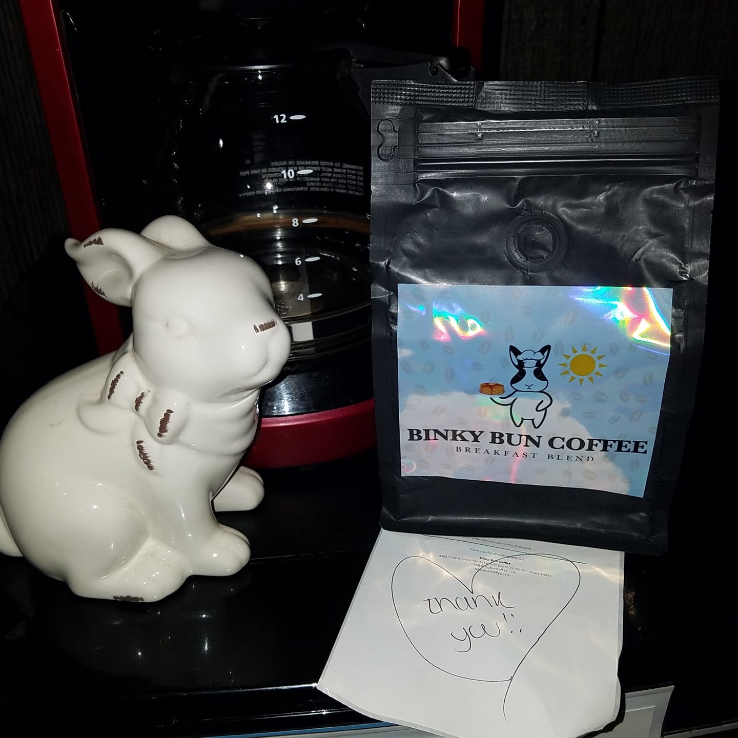 Customer photo review of Breakfast Blend (Ground)