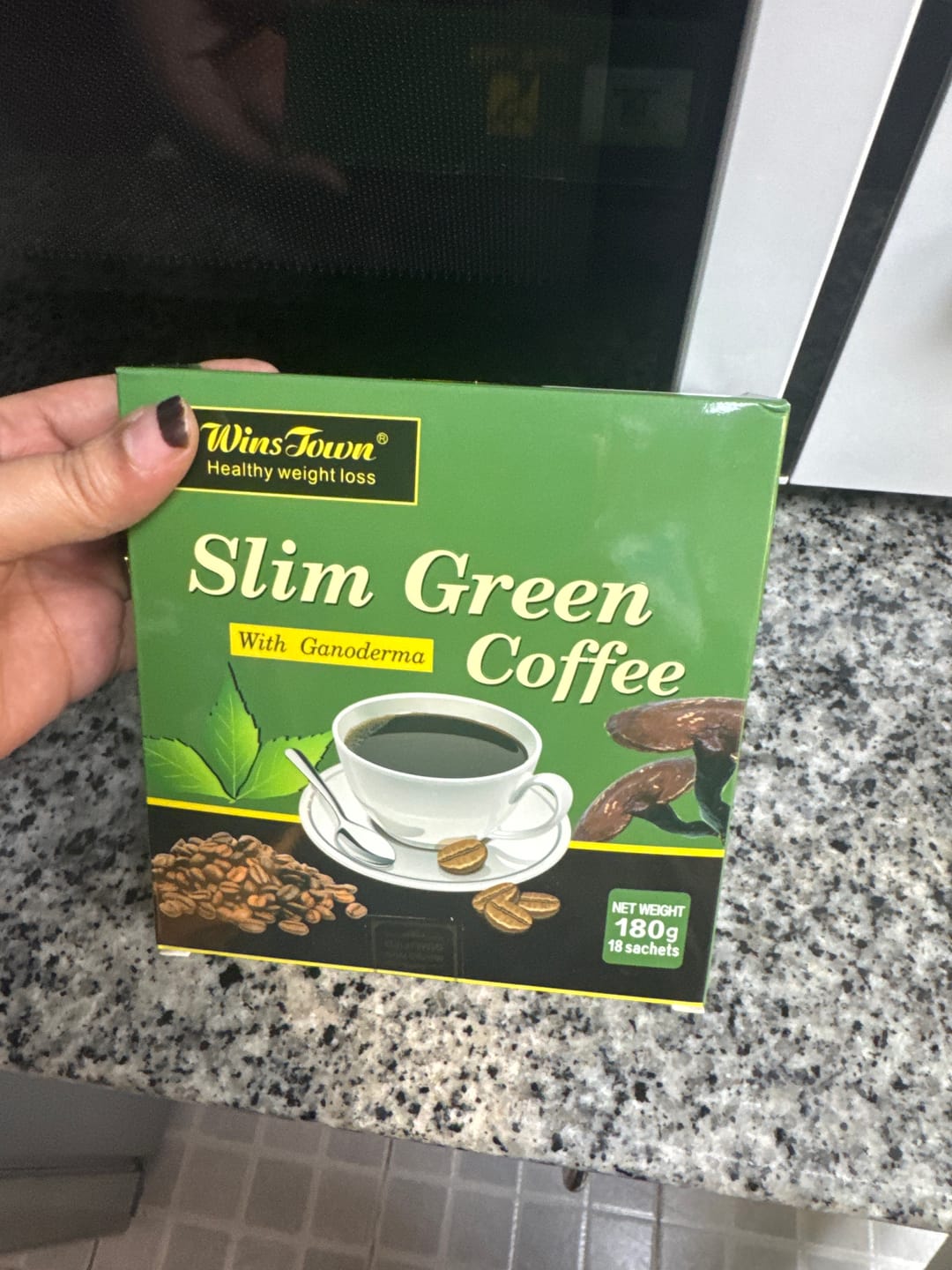 Customer photo review of Slim green coffee - 18 sachets
