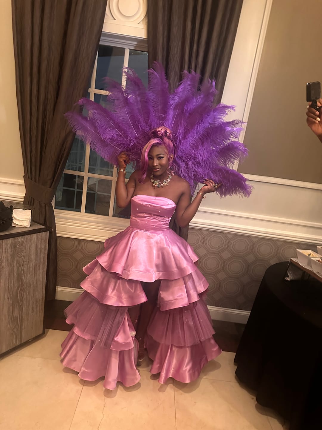 Customer photo review of Value Burlesque Fan - Double Layer