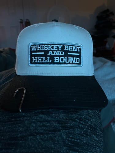 Customer photo review of TTC Whiskey Bent & Hell Bound Trucker Hat