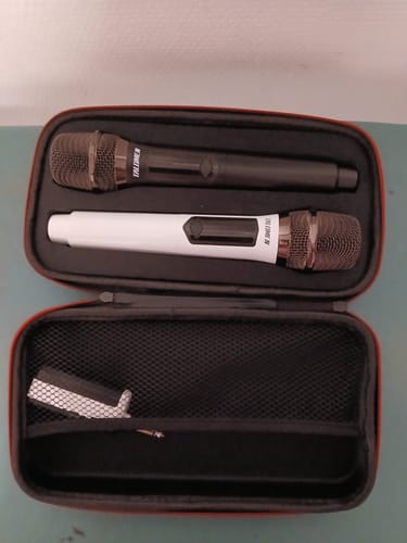 Customer photo review of K60 Dual Wireless Handheld Vocal Microphone