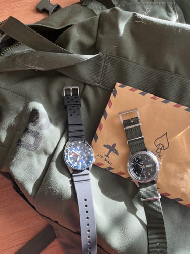 Customer photo review of Five Eye Nylon Watch Strap - Solid