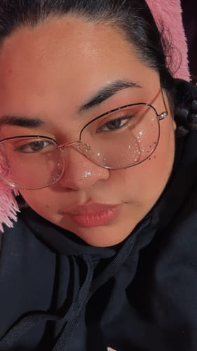 Customer photo review of Gold + Silver Speckles Makeup Patches
