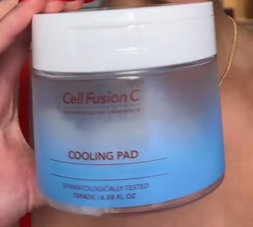 Customer photo review of [Cell Fusion C] Post Alpha Cooling Pad (70 Pads)