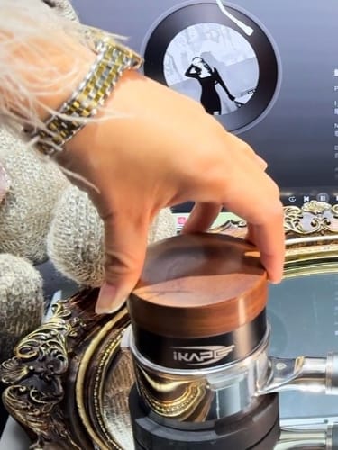 Customer photo review of Black Edition Wooden Tamper And Distributor