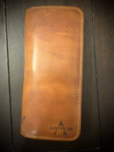 Customer photo review of The Houstonian Long Wallet