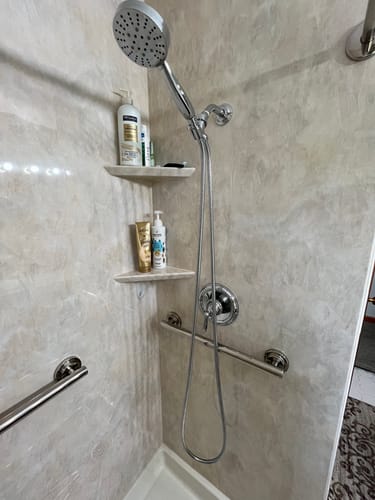 Customer photo review of 3-Spray Handheld Shower Head with Switch