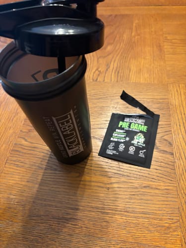 Customer photo review of PRE WORKOUT SAMPLES + SHAKER