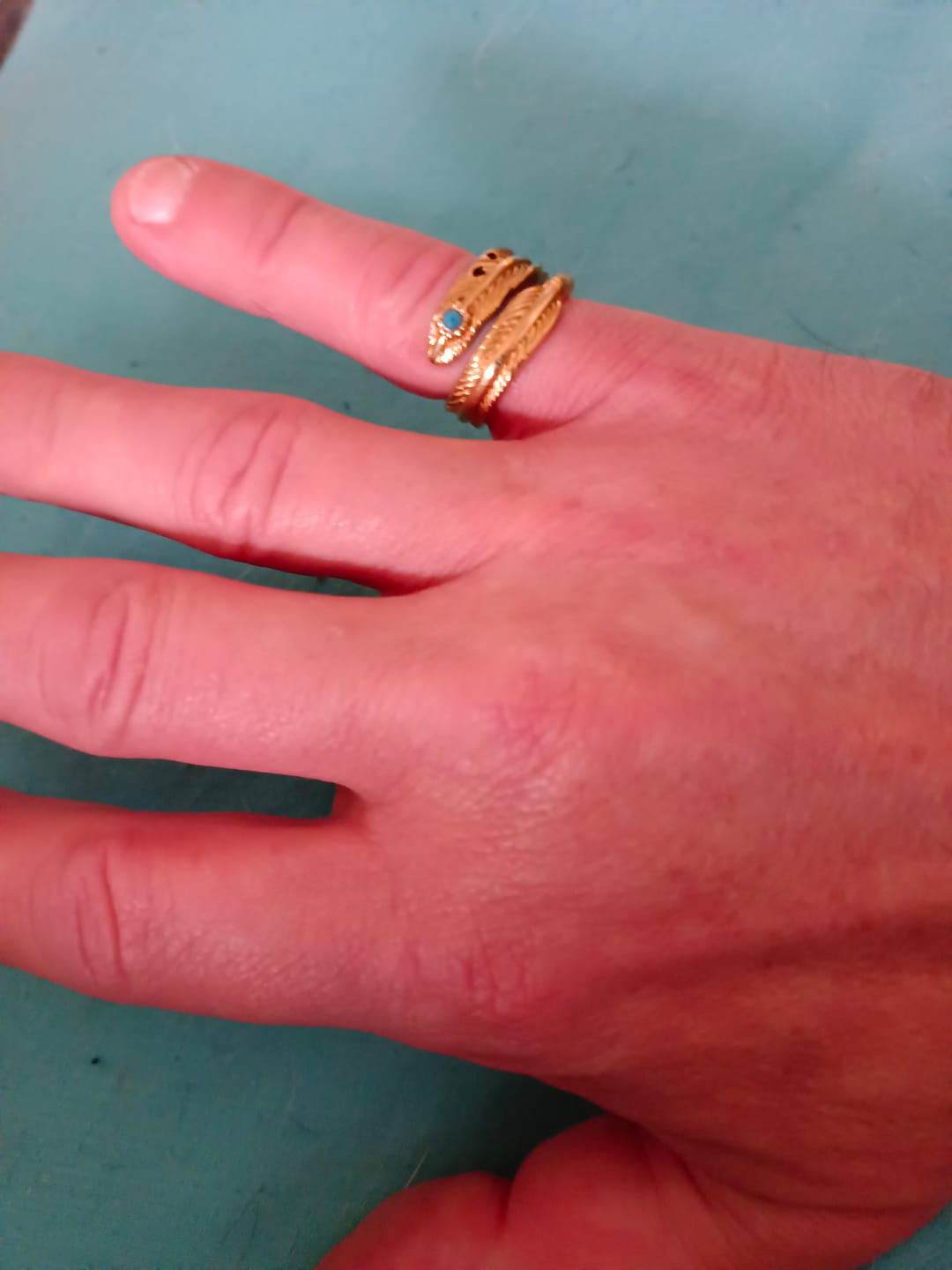 Customer photo review of Dodo. - Gold & Blue