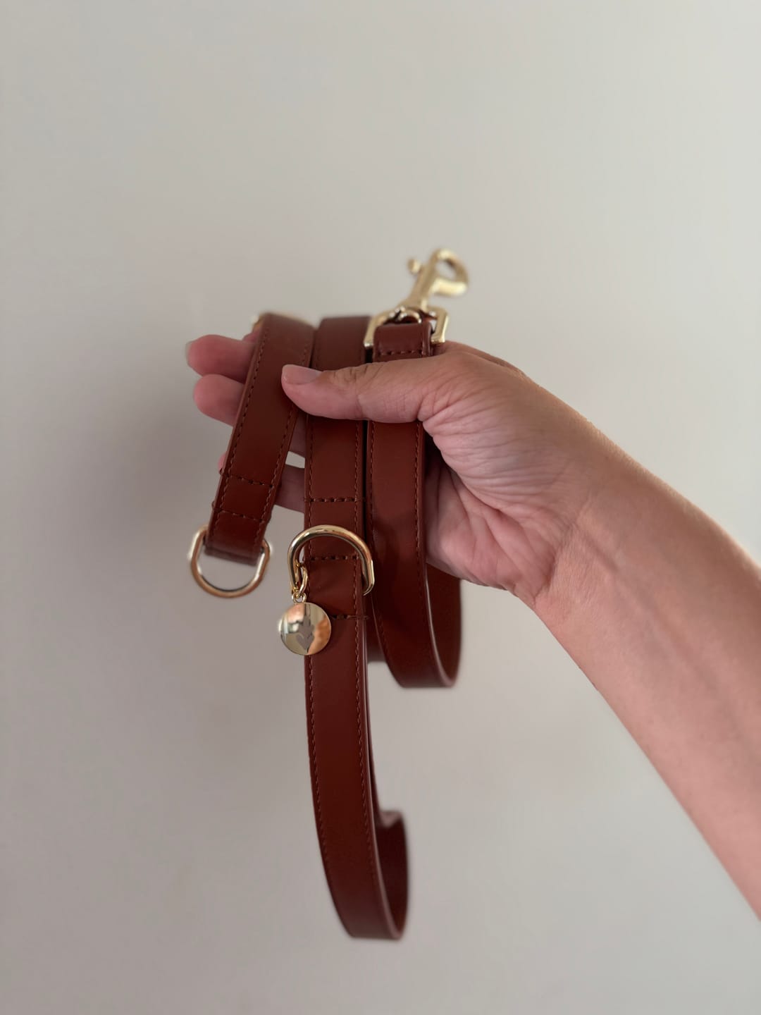 Customer photo review of Hazelnut Dog Lead