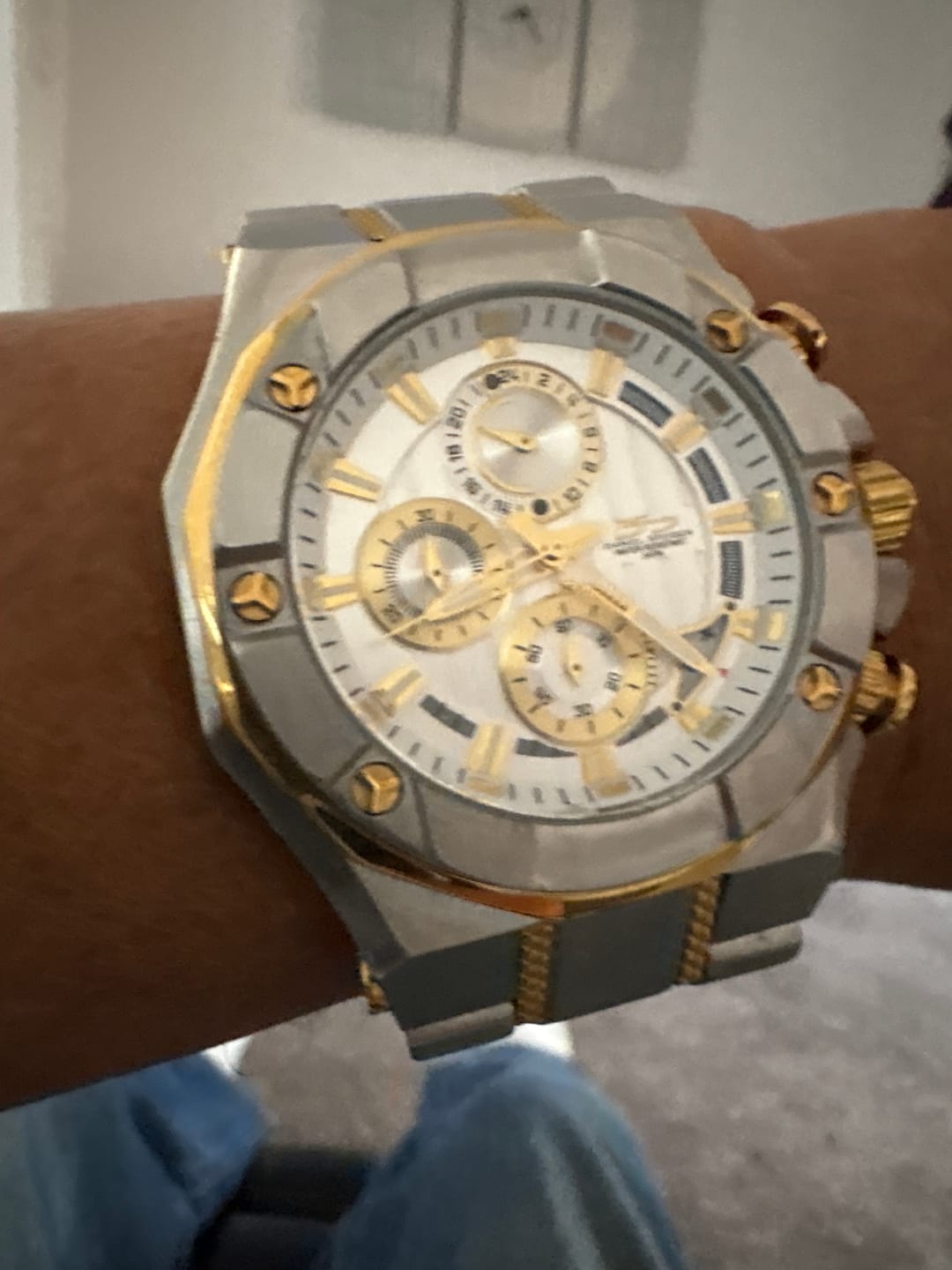 Customer photo review of Phantom Two-Tone Men's Watch
