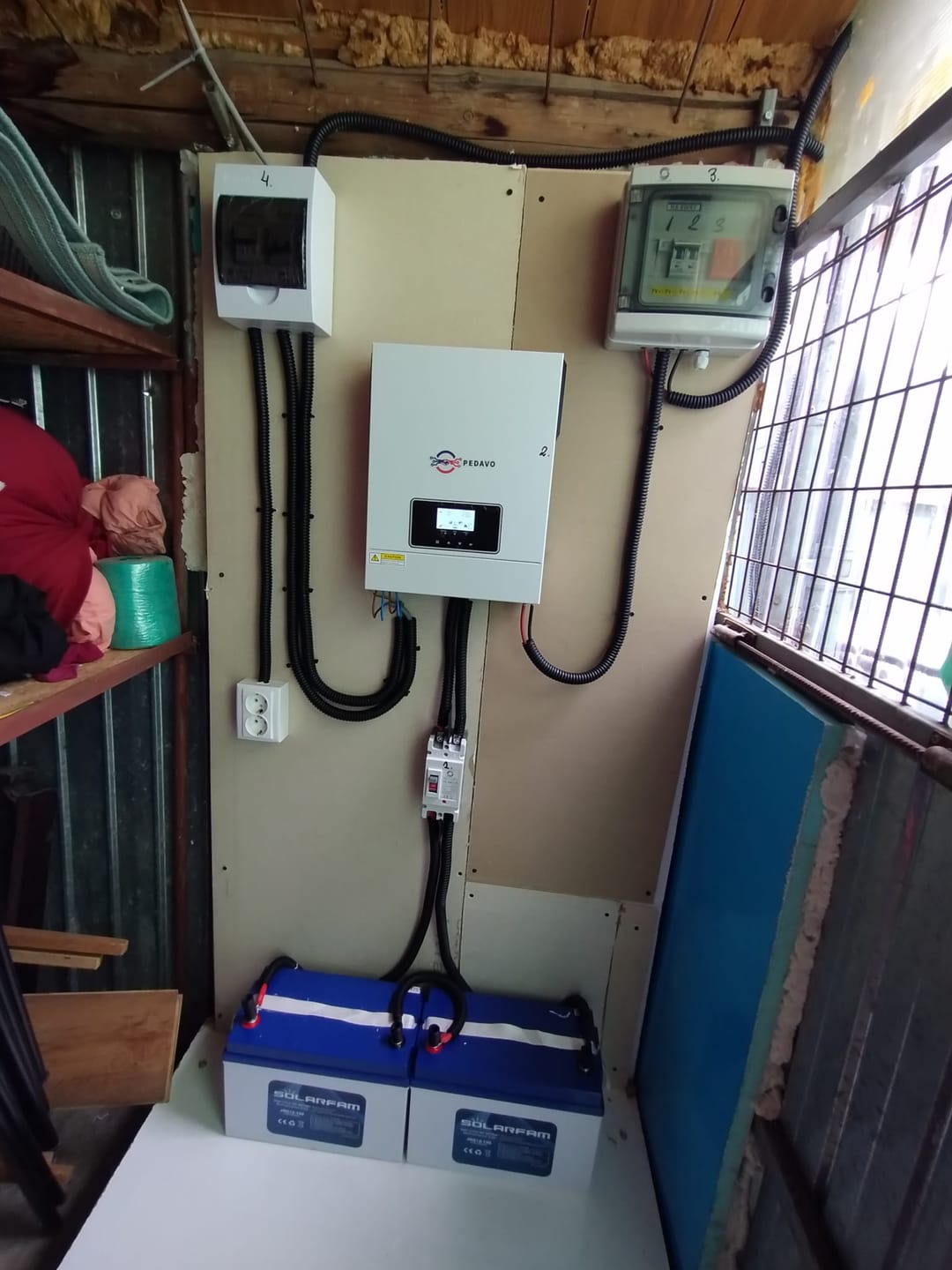 Customer photo review of Sistem Fotovoltaic cu Invertor 3KW Complet