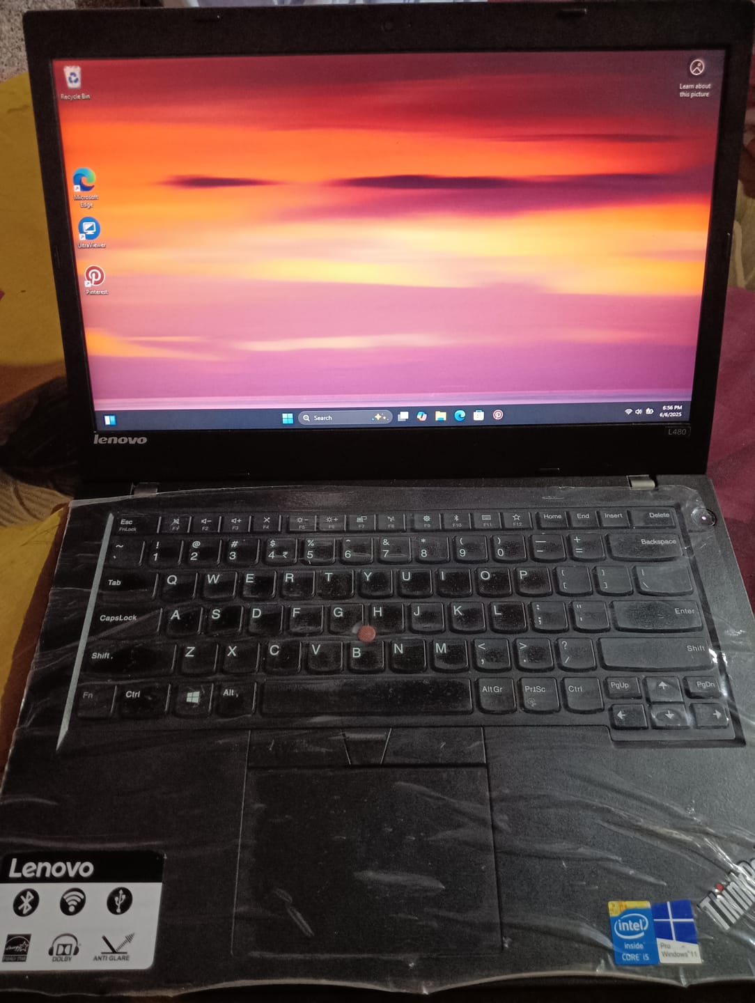 Customer photo review of Lenovo ThinkPad Laptop L480 | i5-8th | 14" HD | Win 11 | Refurbished