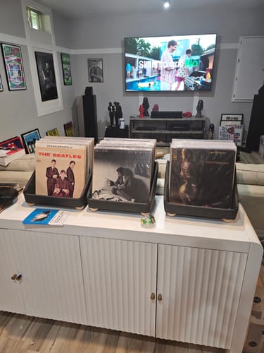 Customer photo review of Record Roots Tabletop Storage System
