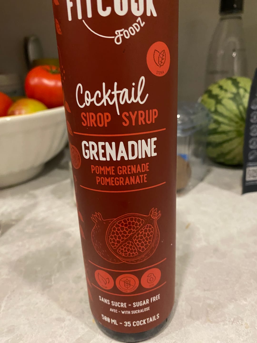 Customer photo review of Fitcook Foodz - Sirop Cocktail 500ml