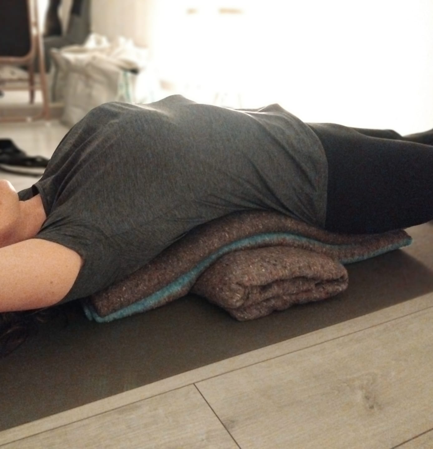Customer photo review of Manta de Yoga