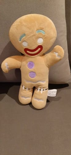 Customer photo review of Shrek Gingerbread Man Plush Toy