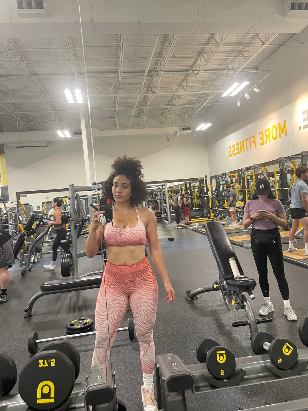 Customer photo review of Safari sunset sports bra