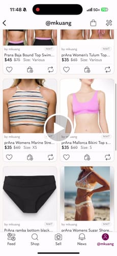 Customer video review of prAna NWT/NWOT Women's Wholesale Swim
