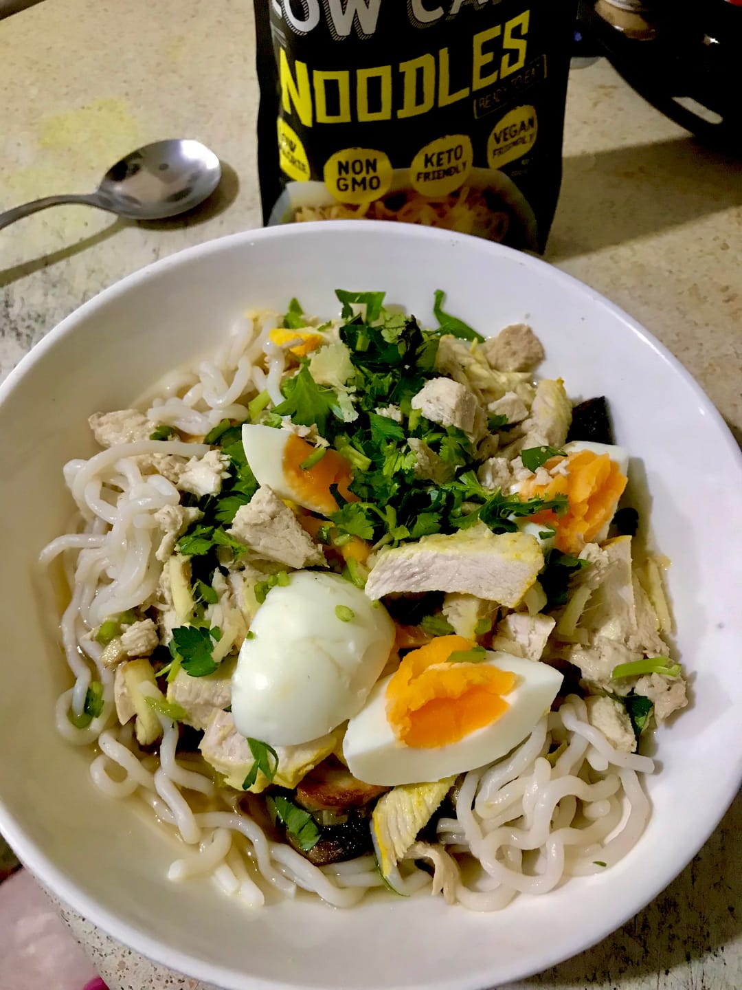 Customer photo review of Qetoe Low Carb Noodles - 4 PACK (4 x 200g)