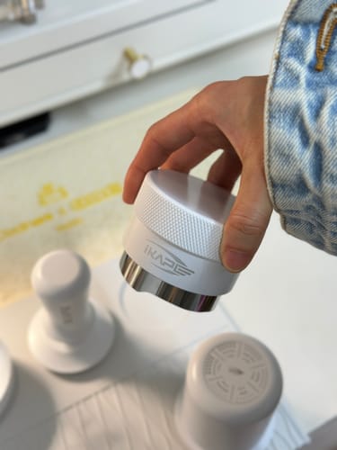 Customer photo review of Espresso White Tamper & Distributor