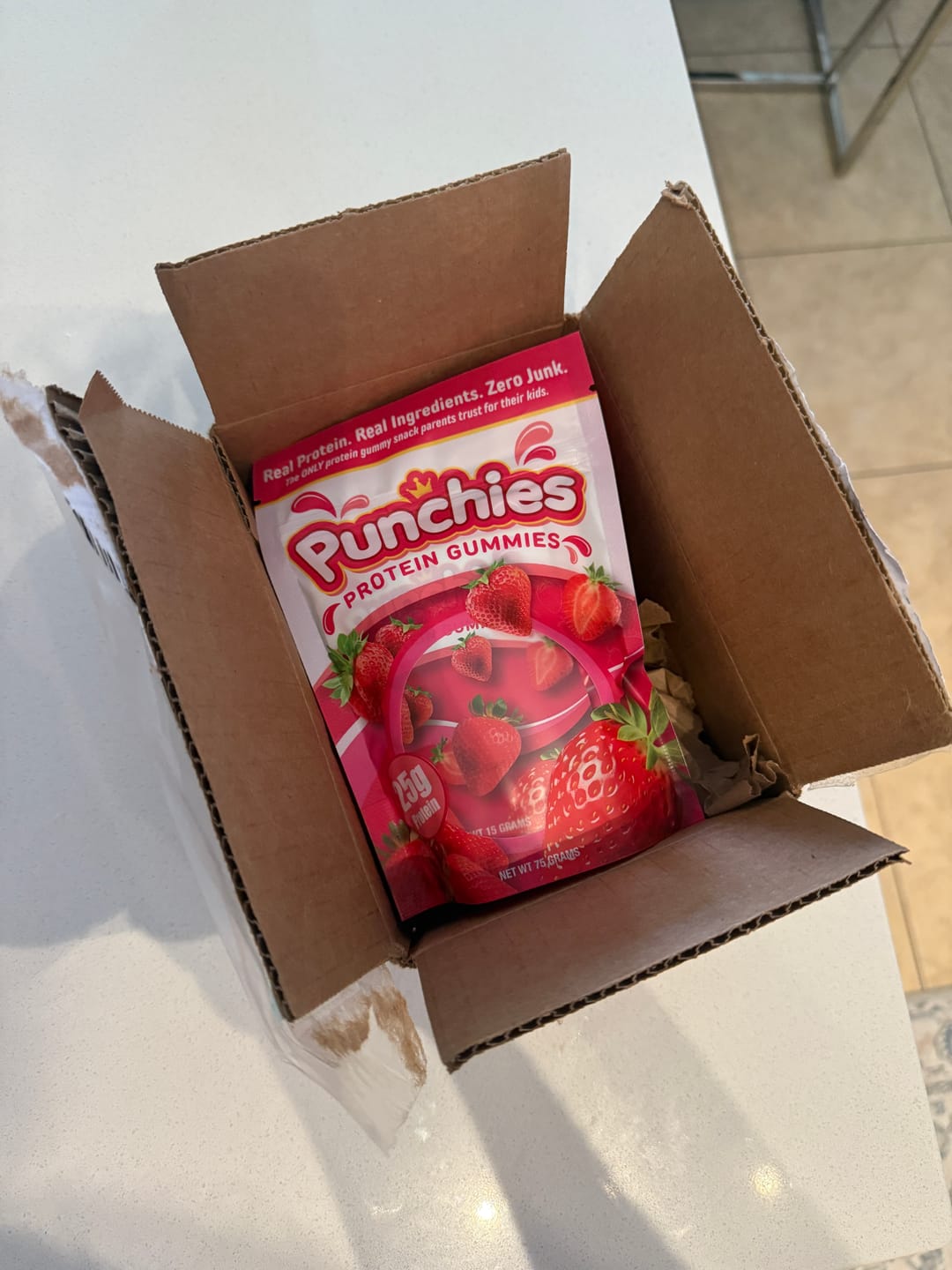 Customer photo review of Protein Gummies for Kids