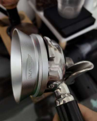 Customer photo review of Espresso Magnetic Dosing Funnel V3