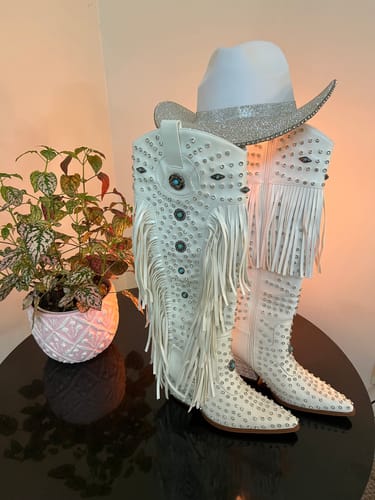 Customer photo review of BENNETT-WHITE WESTERN BOOT