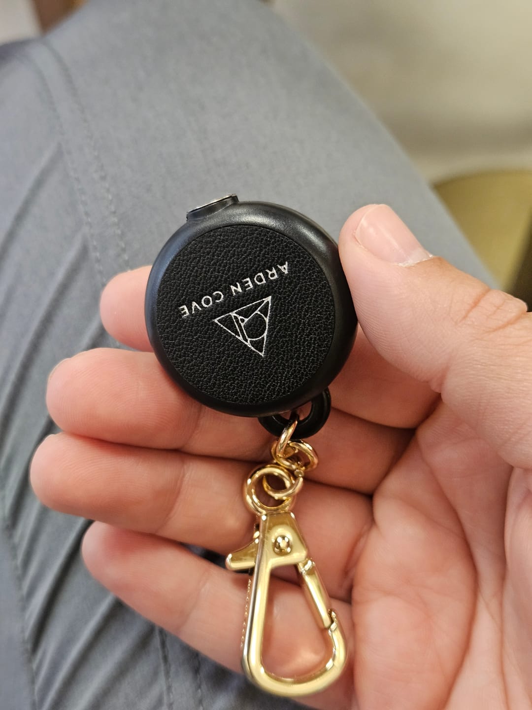 Customer photo review of Steel Cable Phone Tether
