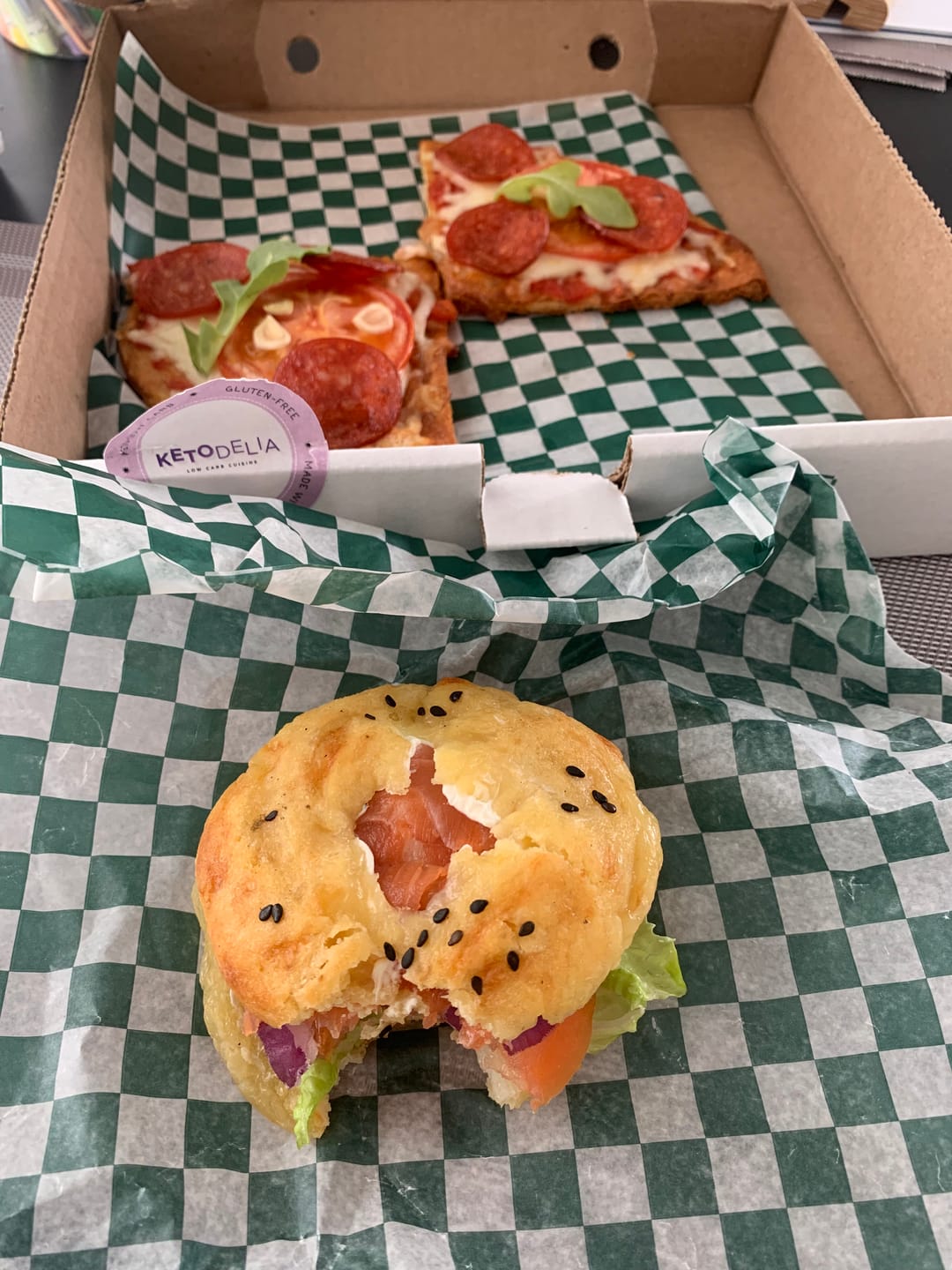 Customer photo review of Keto Lox and Cream Cheese Bagel