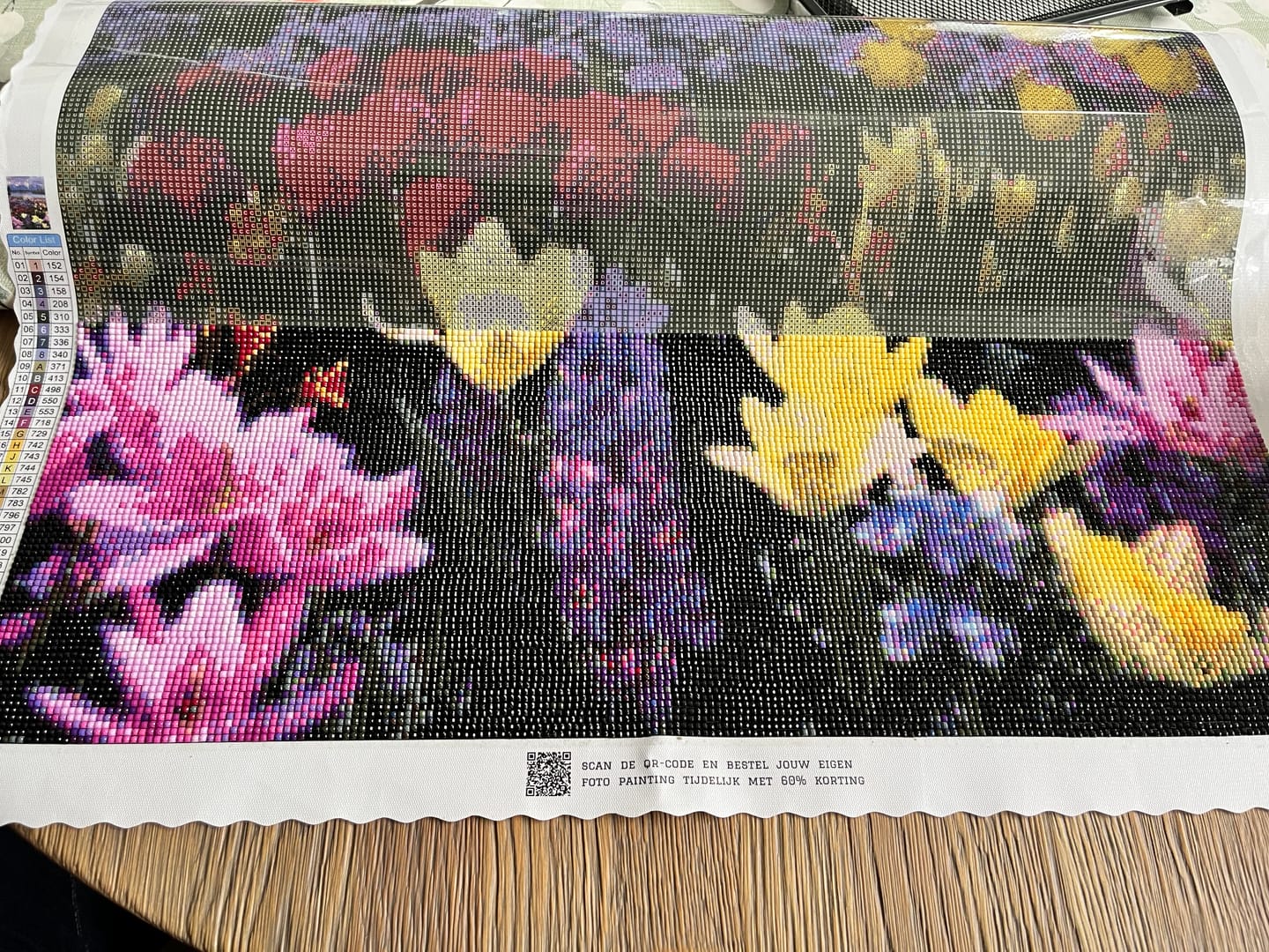Customer photo review of Bloemen landschap