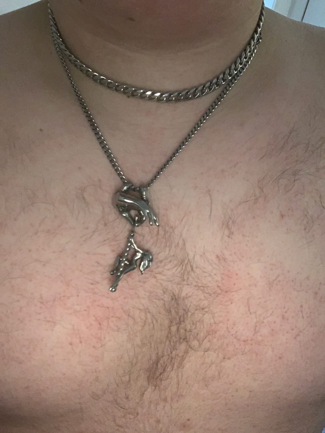 Customer photo review of DANCING WITH DEATH PENDANT