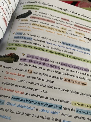 Recenzie cu fotografie de la un client despre Carte Română Bacalaureat Bacademia (temă și viziune, caracterizare, relație) - Ediția II