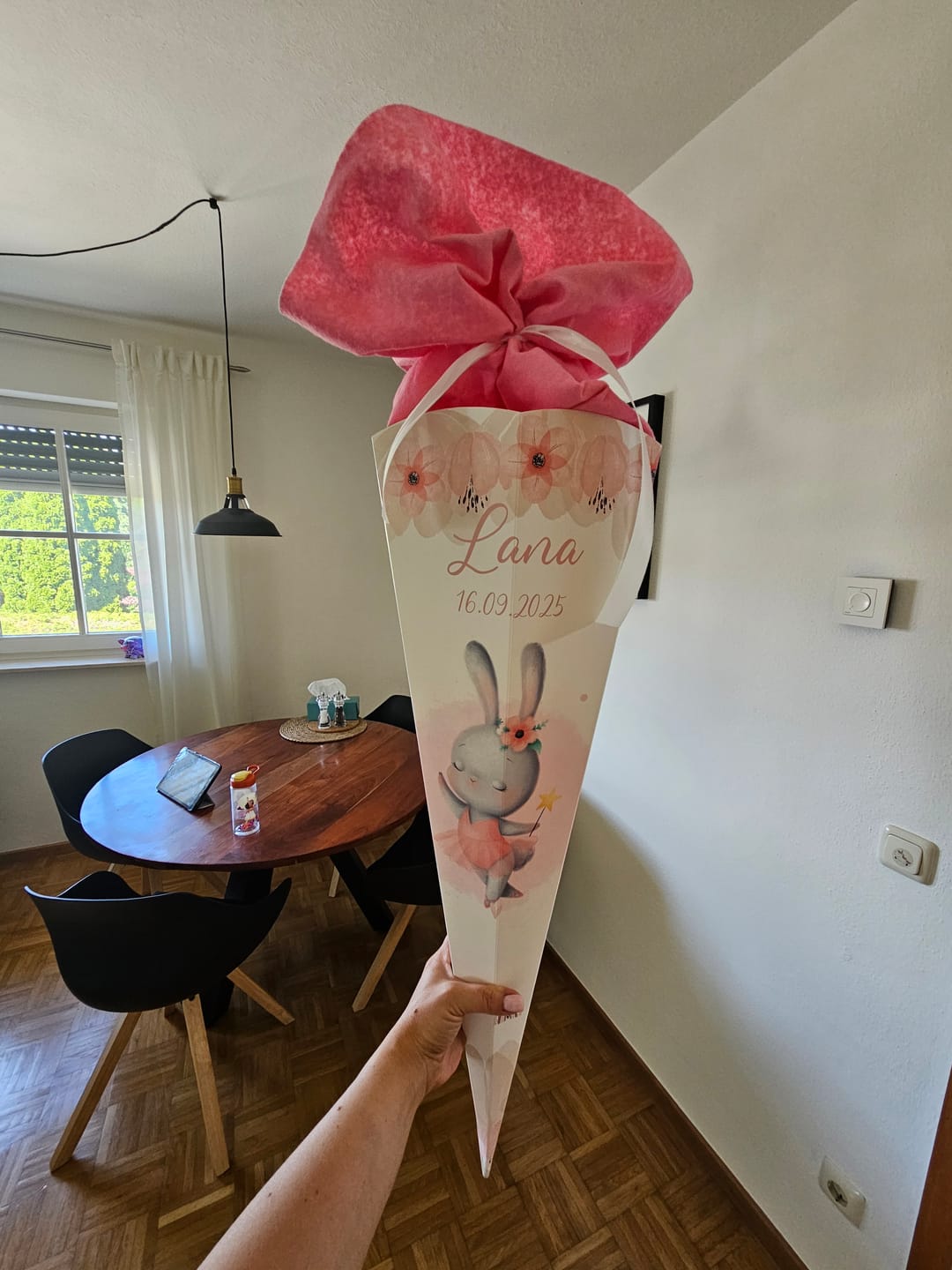 Customer photo review of Personalisierte Schultüte mit Namen - Hase