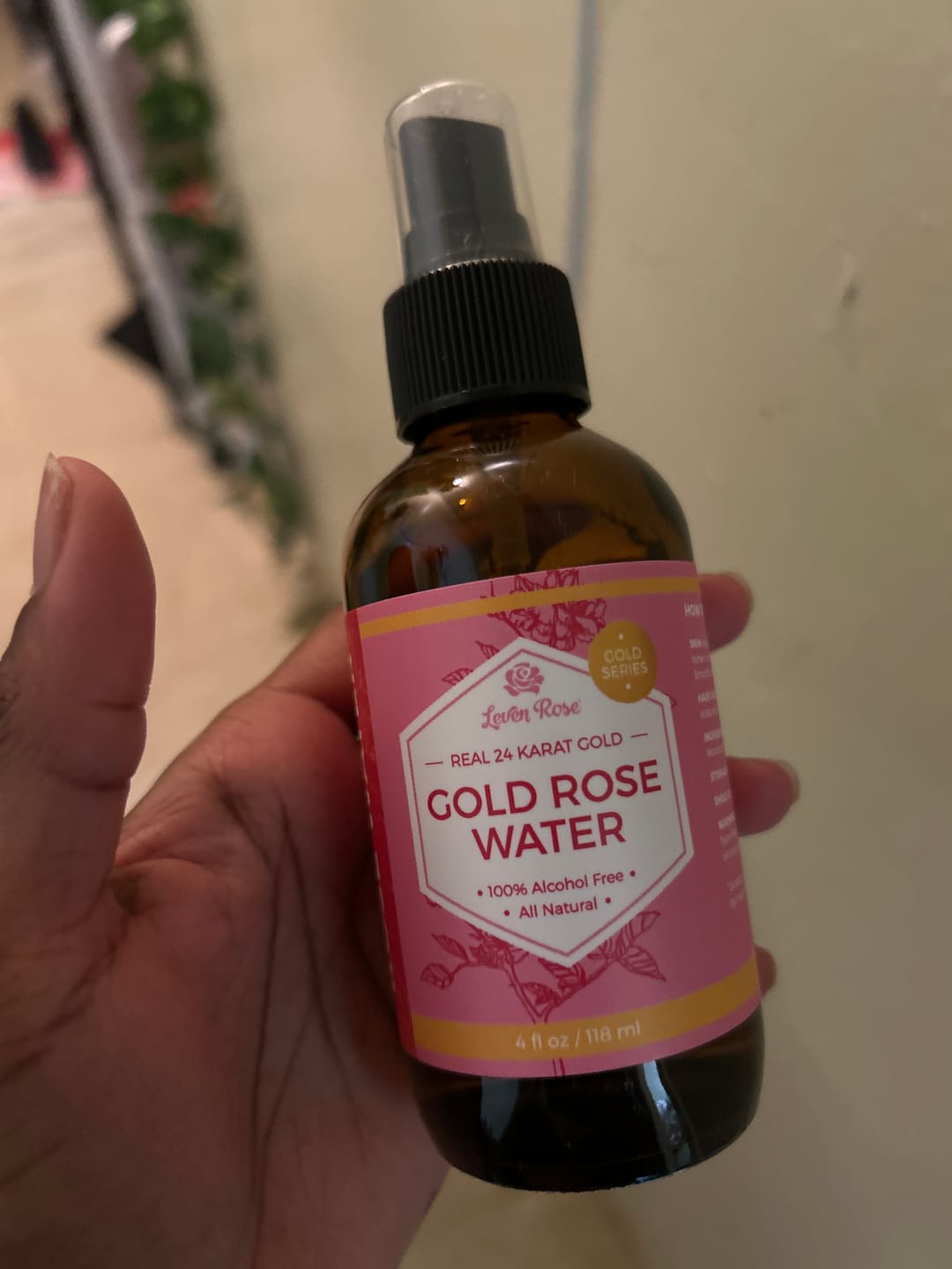 Customer photo review of 24K Gold Rose Water Toner - 4 oz