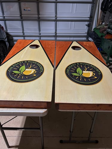 Michael M. review of Custom Cornhole Board Sticker image 1 out of 5